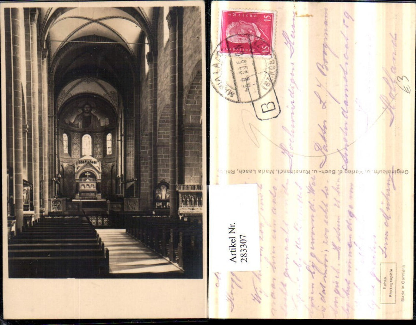 283307,Maria Laach Kirche Innenansicht