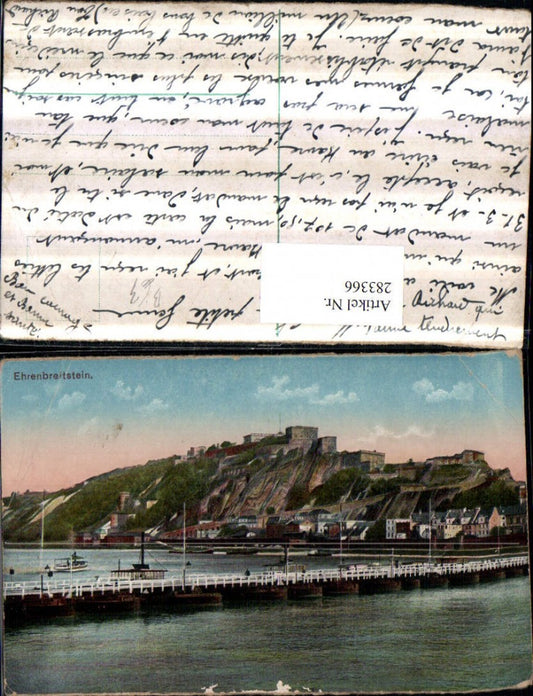 283366,Ehrenbreitstein Totale b. Koblenz Brücke