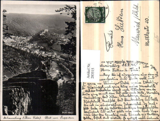 283515,Schwarzburg Totale Blick vom Trippstein