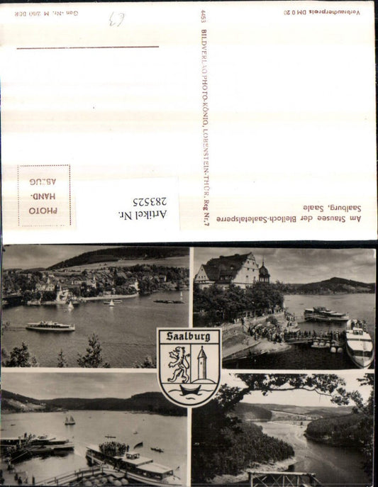 283525,Saalburg an d. Saale Totale Stausee Bleiloch-Saaletalsperre Mehrbildkarte