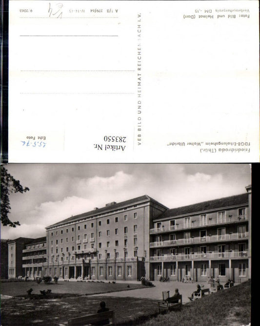 283550, Friedrichroda Walter Ulbricht Recreation Center, VEB