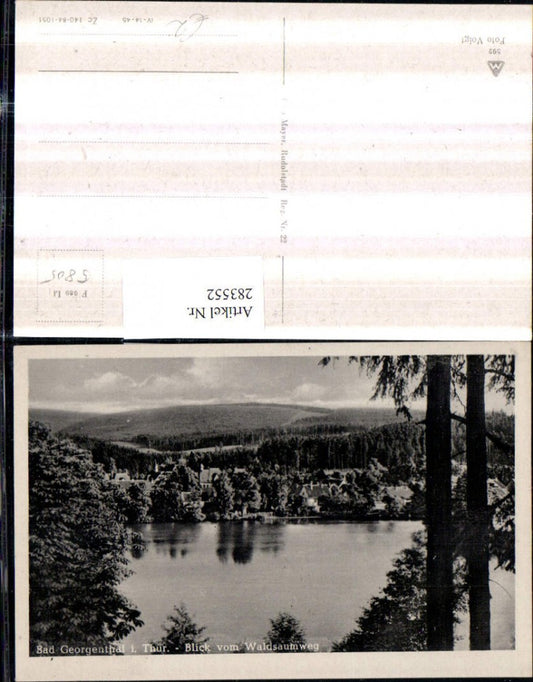 283552, Bad Georgenthal in Thuringia, view from the forest edge path