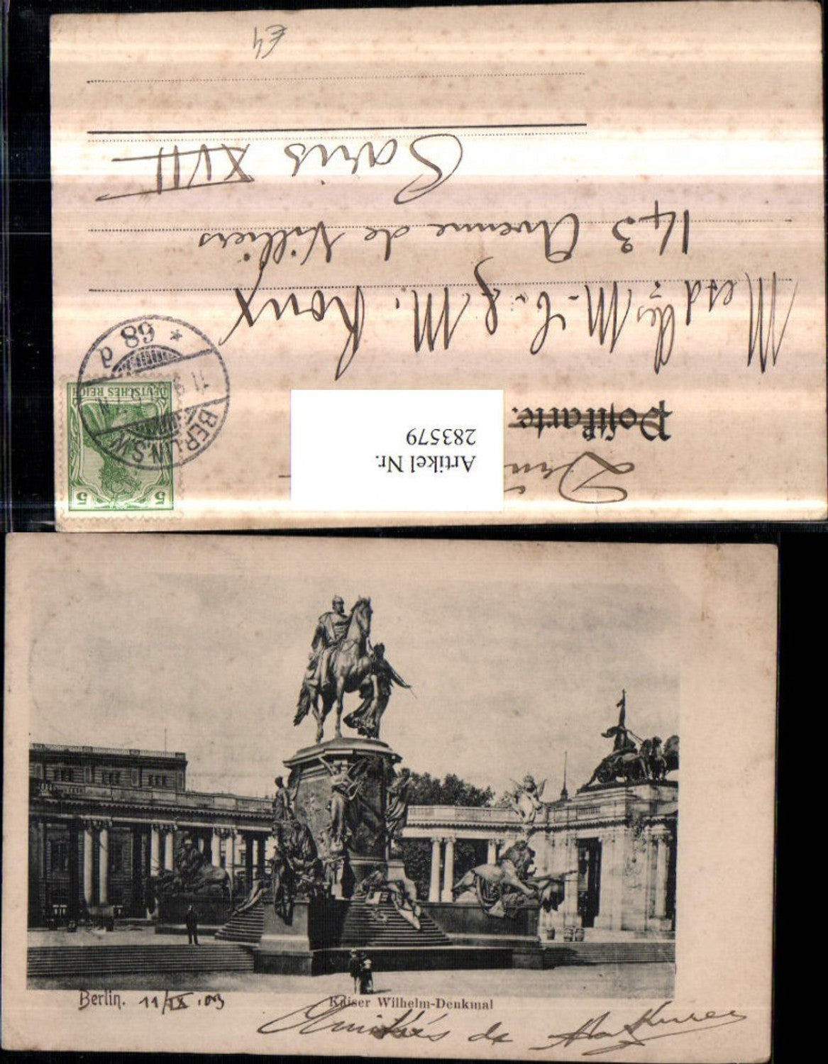 283579,Berlin Kaiser Wilhelm-Denkmal