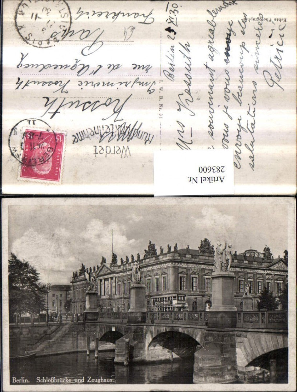 283600,Berlin Schlossbrücke Brücke u. Zeughaus