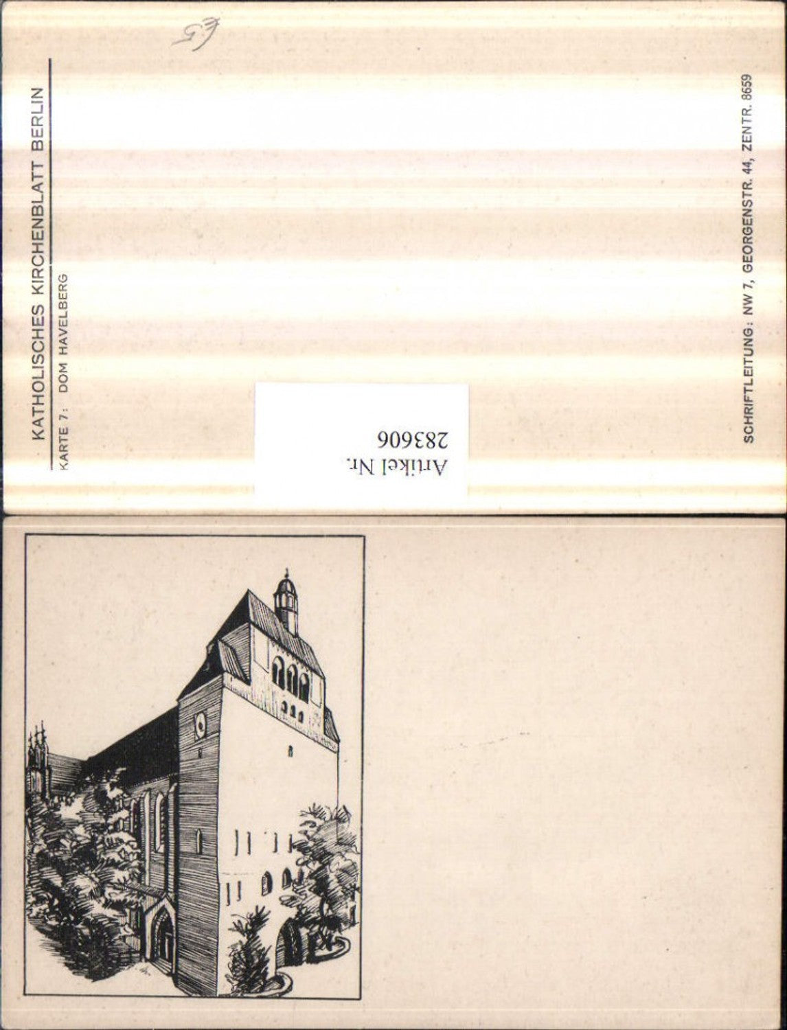 283606,Berlin Katholisches Kirchenblatt Havelberg Dom Kirche