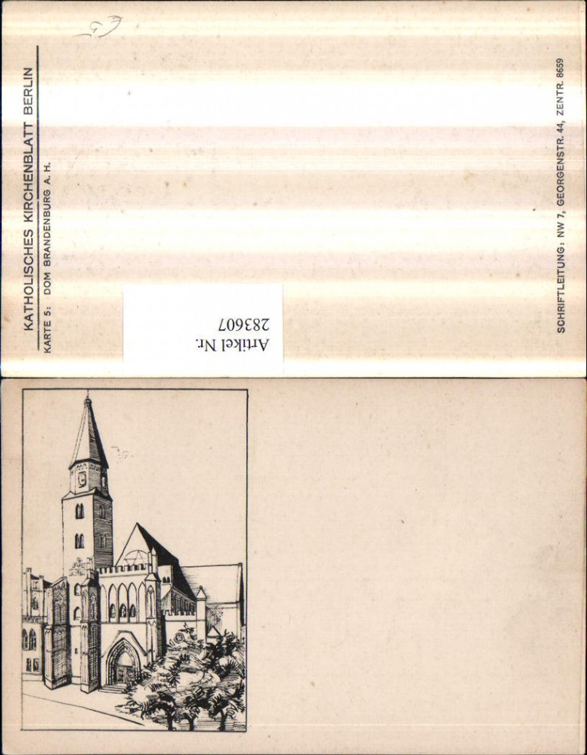 283607,Berlin Katholisches Kirchenblatt Brandenburg an d. Havel Dom Kirche