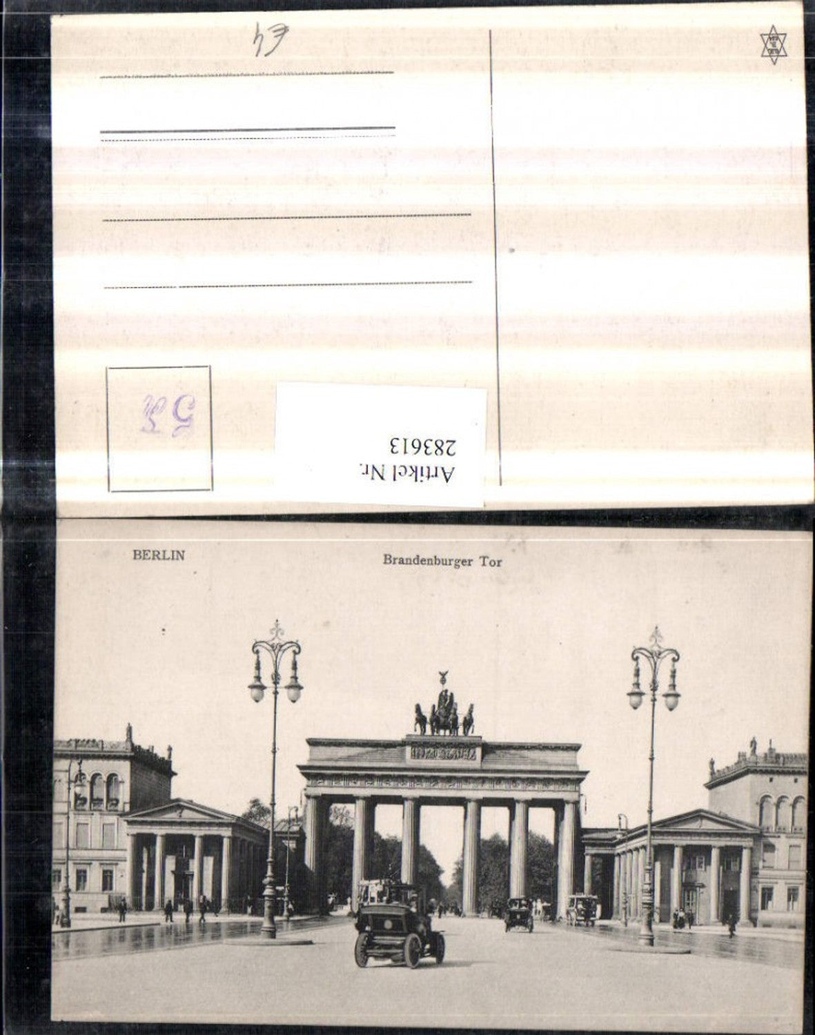 283613,Berlin Brandenburger Tor Straßenansicht