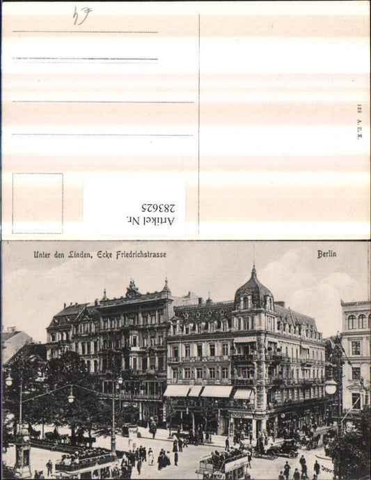 283625,Berlin Unter den Linden Ecke Friedrichstraße Geschäfte