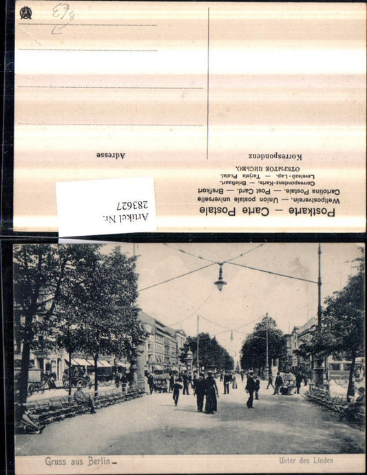 283627,Berlin Unter den Linden Straßenansicht