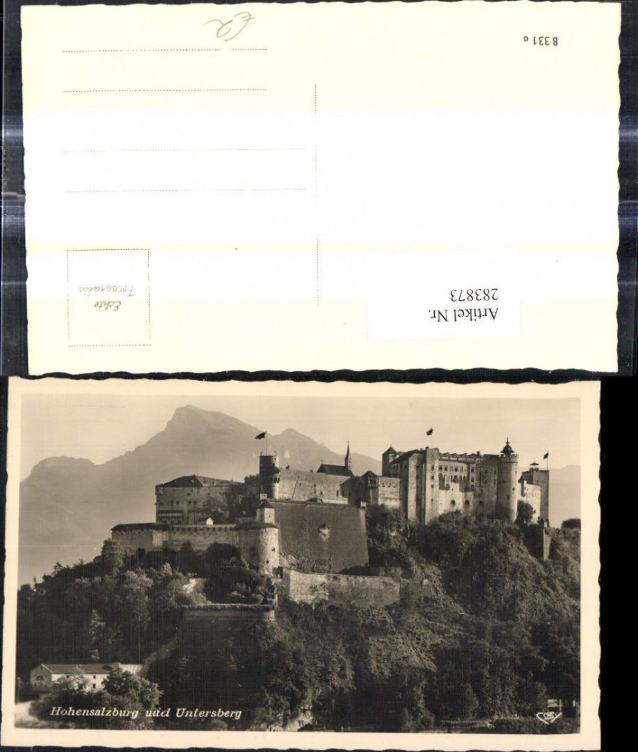 283873,Foto Ak Salzburg Festung Hohensalzburg u. Untersberg