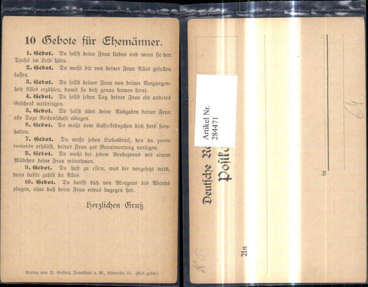 284471,10 Gebote für Ehemänner Scherz Humor Text