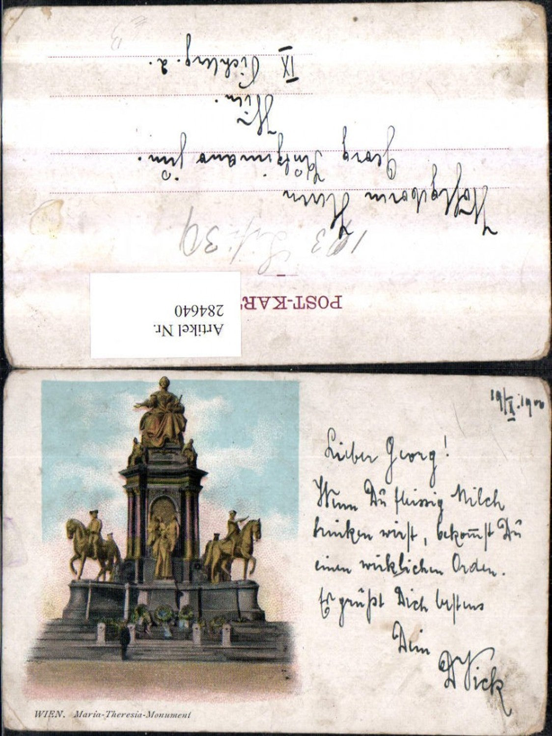 Alte Ansichtskarte – Old Postcard