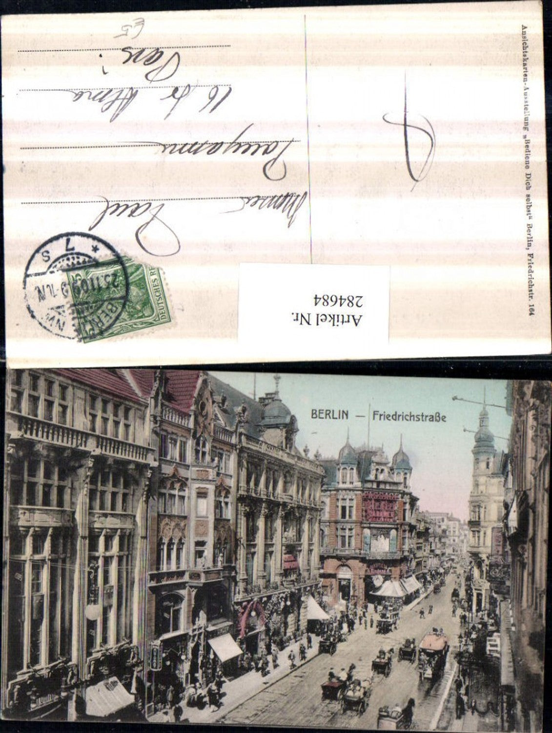 284684,Berlin Friedrichstraße Straßenansicht Geschäfte