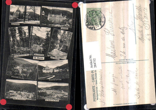 284752,St. Blasien Totale Kirche Klosterpotal Luisenheim Kurhaus Sanatorium Mehrbildkarte