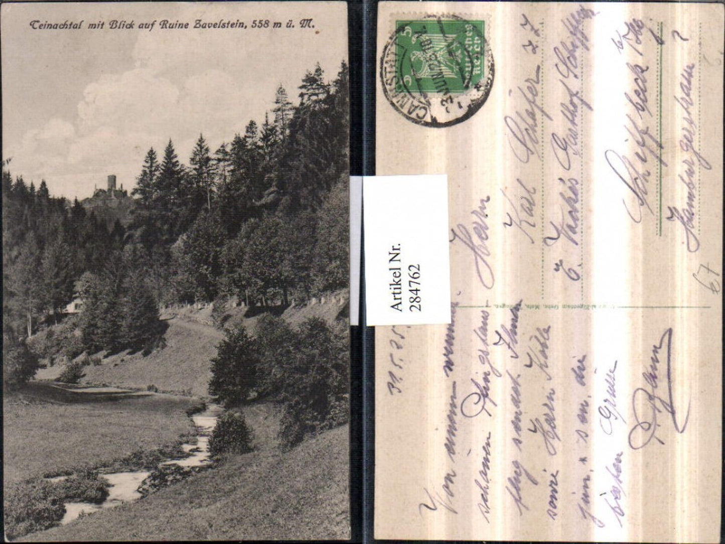 284762,Teinachtal m. Blick auf Ruine Zavelstein