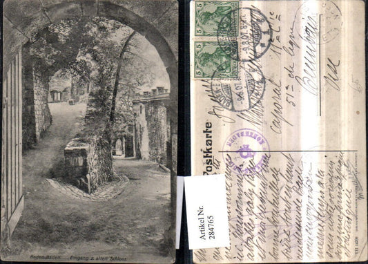 284765, Baden-Baden Entrance to the old castle