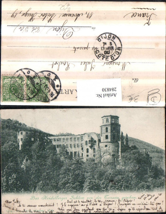 284830, Heidelberg Castle seen from the terrace