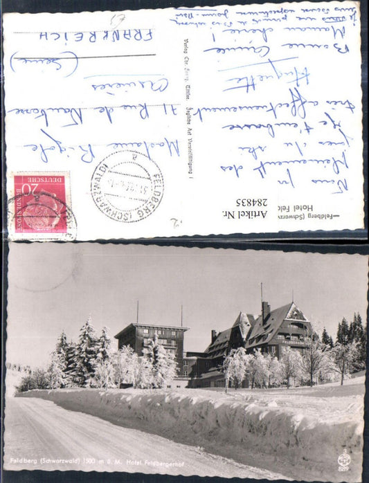 284835, Feldberg in the Black Forest, Hotel Feldbergerhof, winter picture