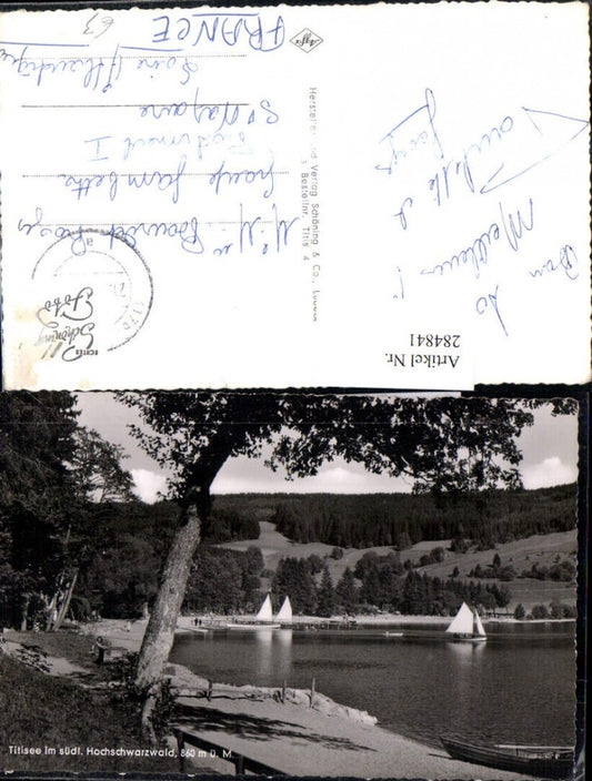 284841, Titisee in the Black Forest, group of sailboats