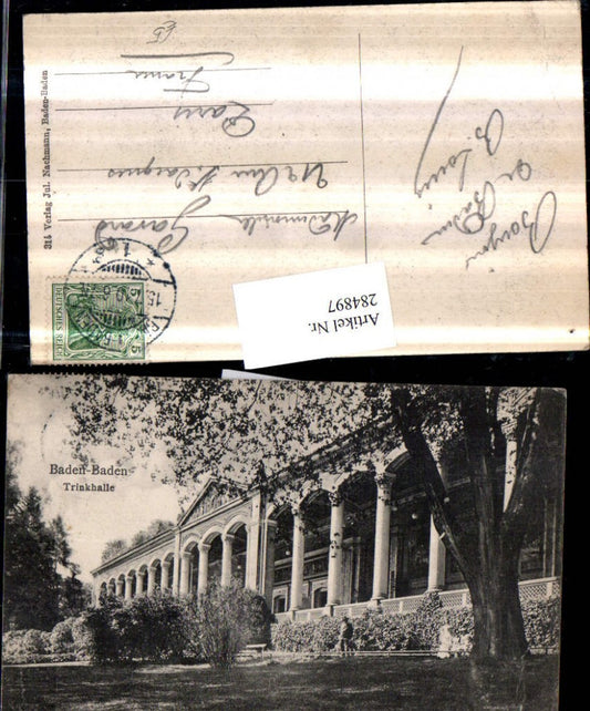 284897, Baden-Baden Trinkhalle Arkaden