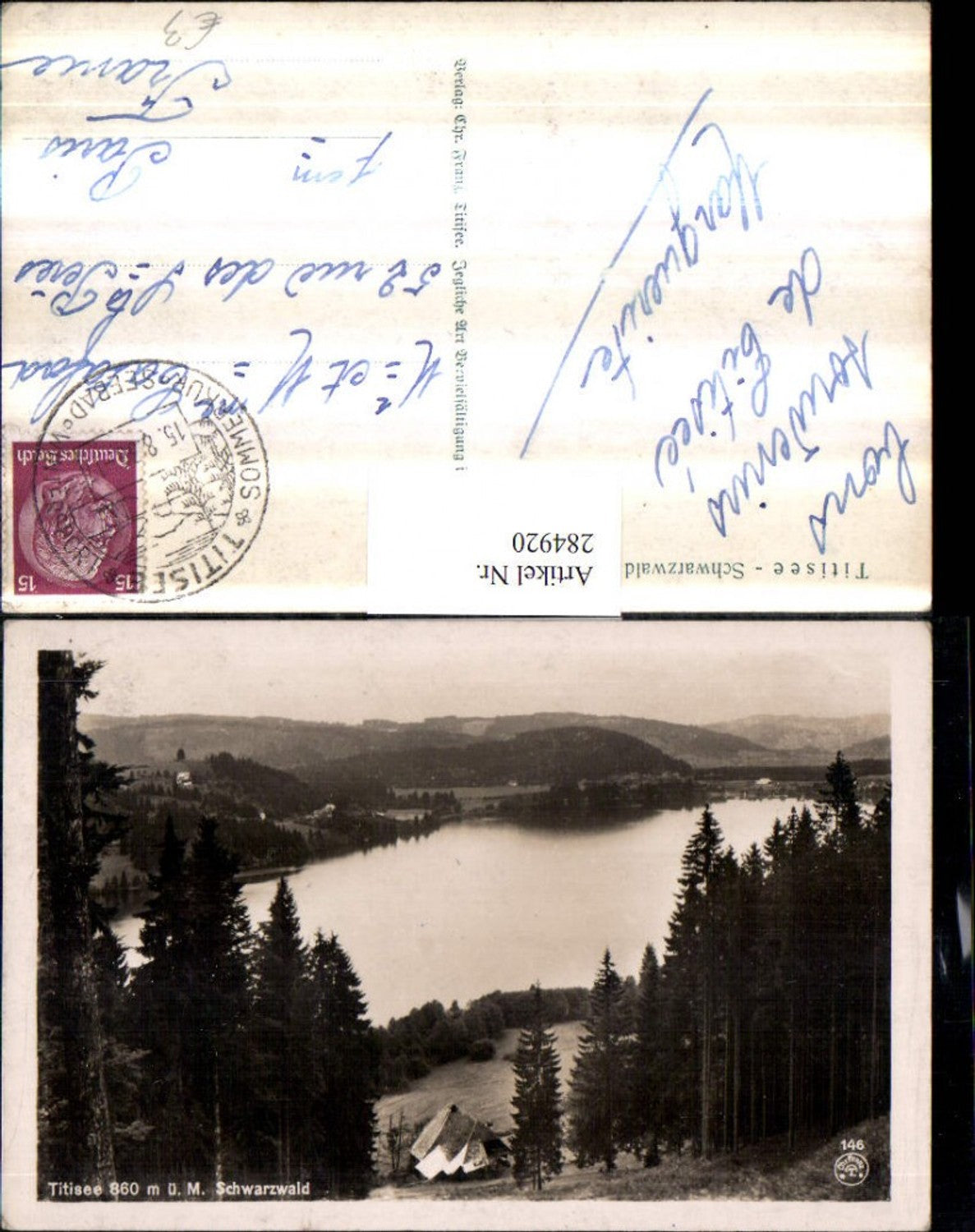 284920,Titisee im Schwarzwald See