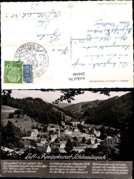 284940, Schönmünzach Partial view Text