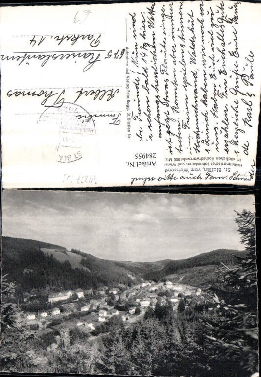 284955, St. Blasien, view from Weissenstein