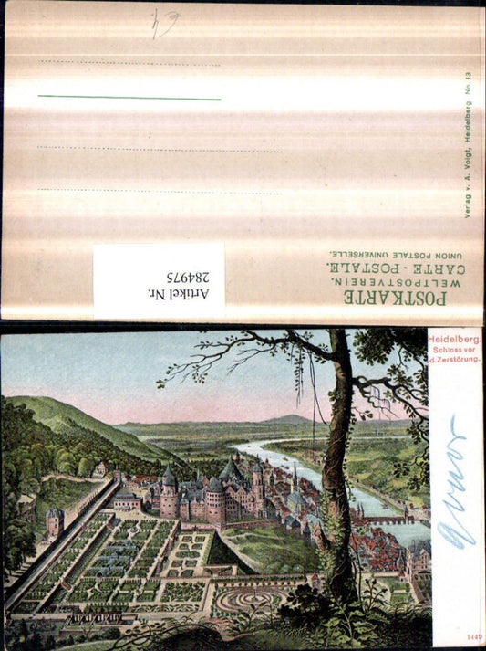 284975, Heidelberg Castle before destruction