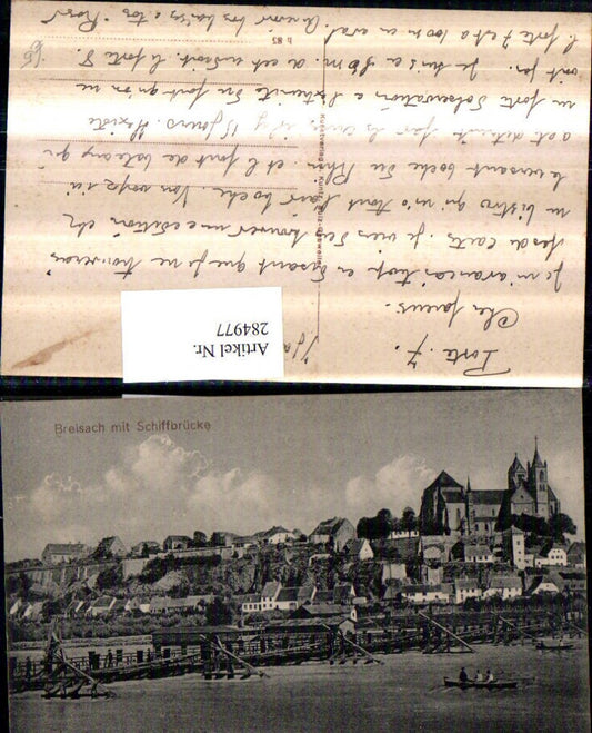 284977, Breisach Total with ship bridge church