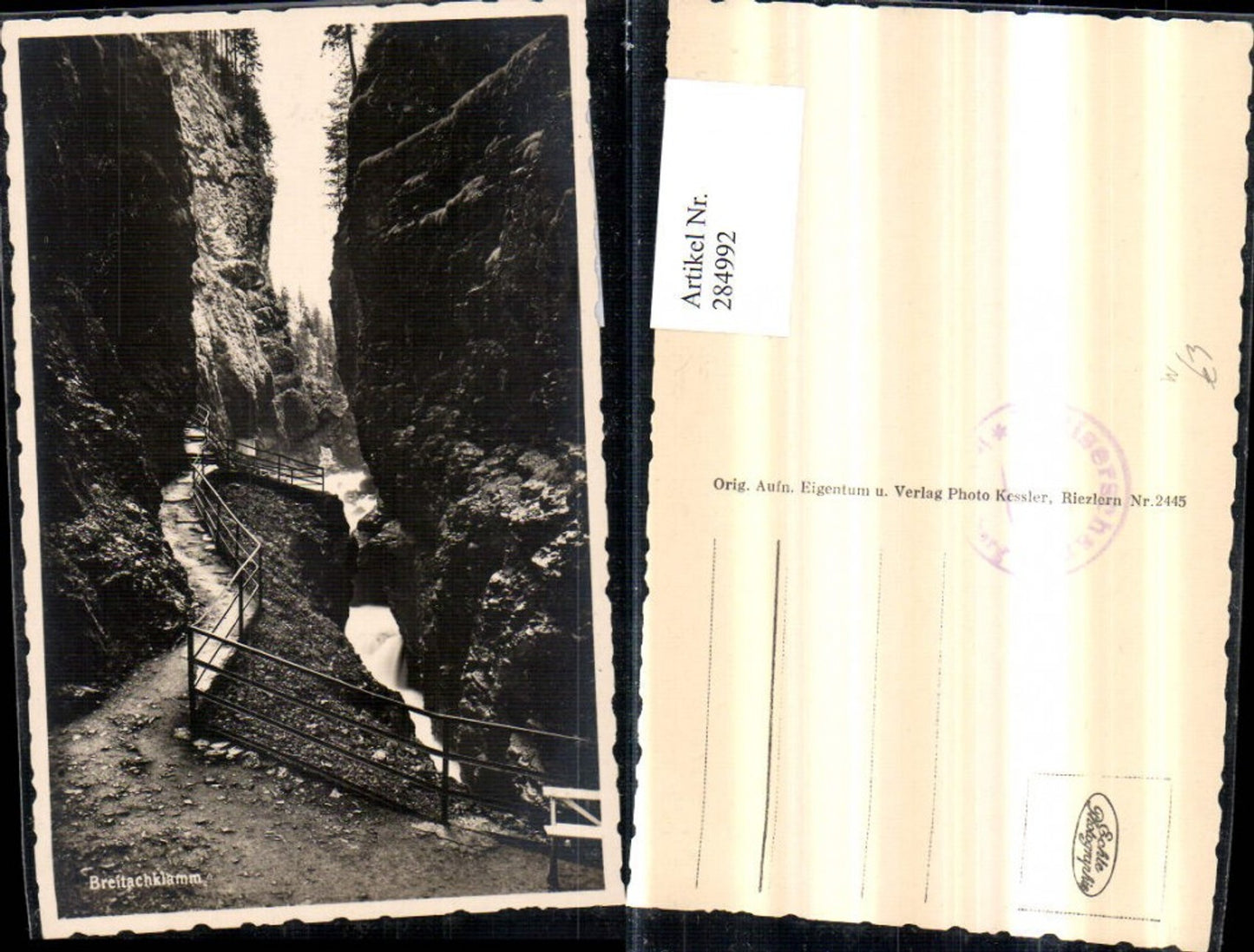 284992,Breitachklamm Klamm Partie b. Oberstdorf