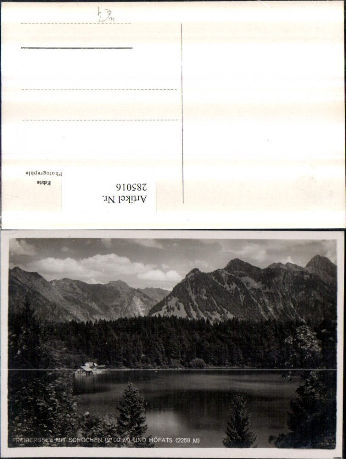 285016,Freibergsee See m. Schochen u. Höfats Bergkulisse b. Oberstdorf