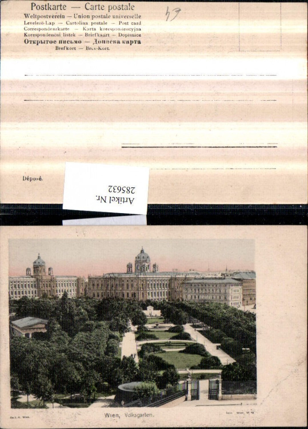 Alte Ansichtskarte – Old Postcard