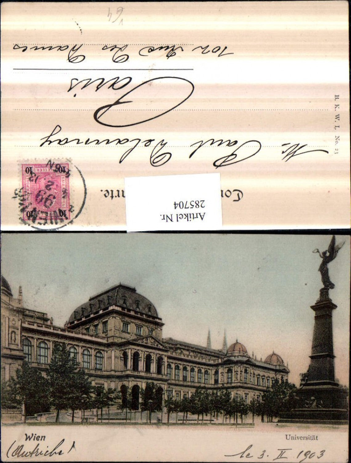 Alte Ansichtskarte – Old Postcard