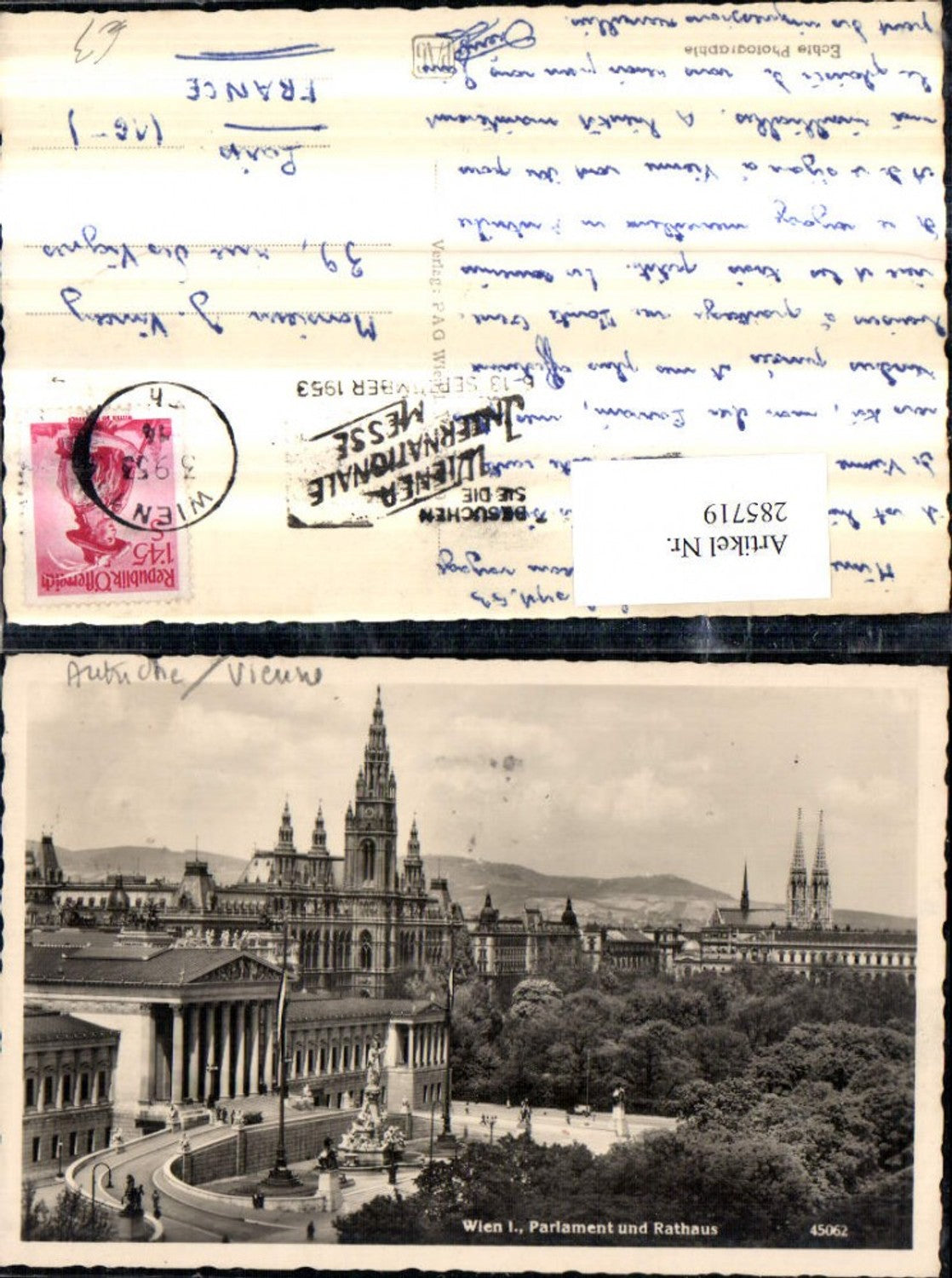 Alte Ansichtskarte – Old Postcard