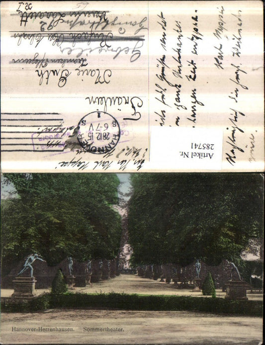 285741,Hannover Herrenhaus Sommertheater Allee Statuen