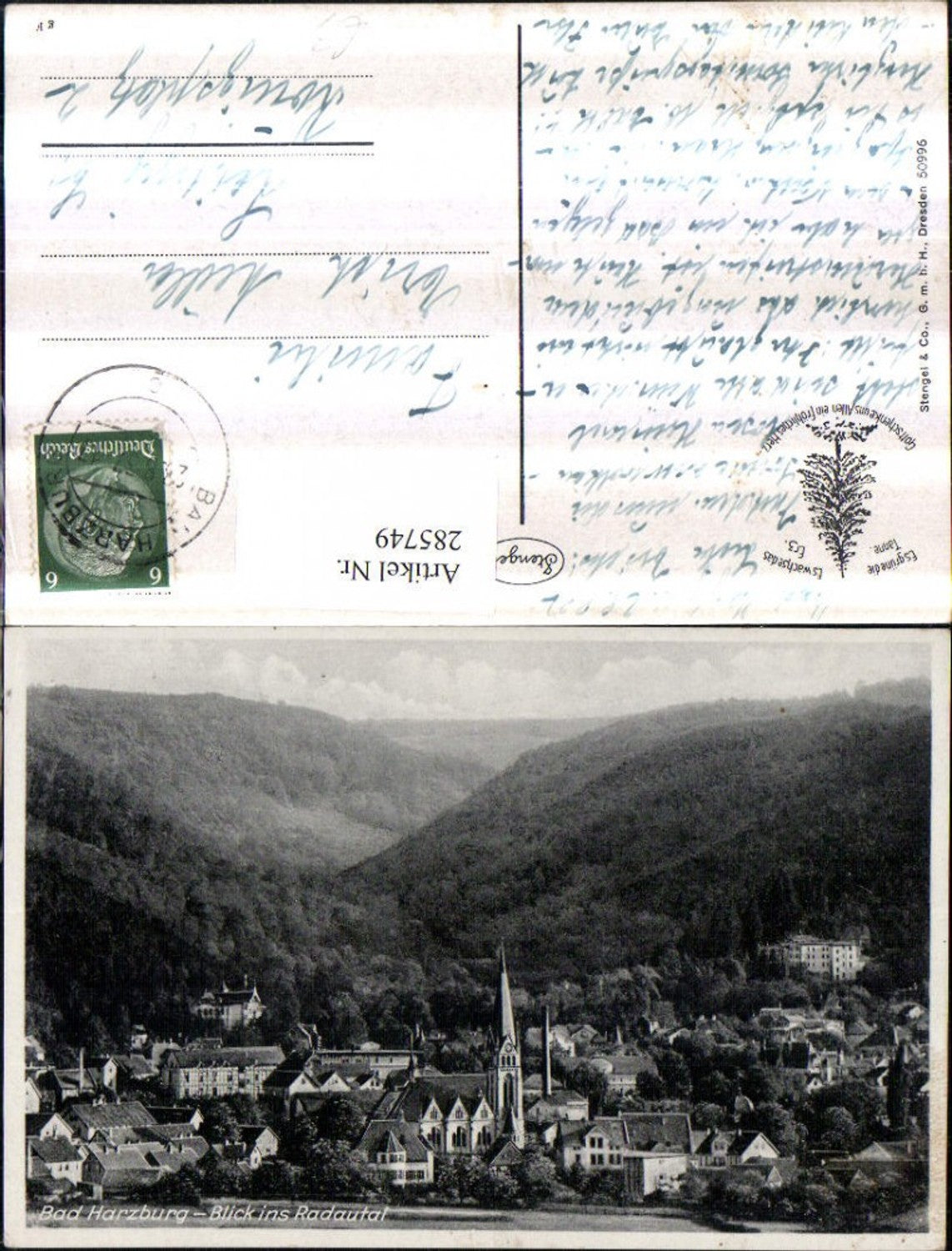 285749,Bad Harzburg Totale Blick ins Radautal pub Stengel & Co 50996