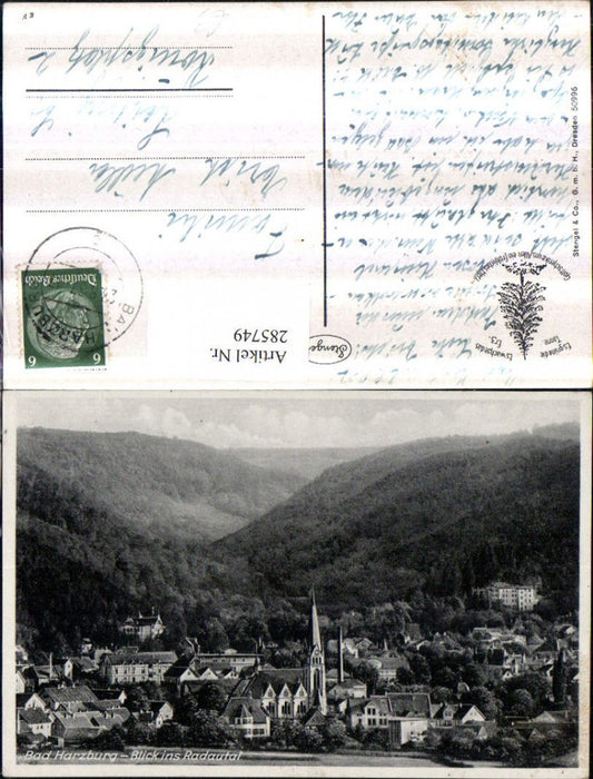 285749,Bad Harzburg Totale Blick ins Radautal pub Stengel & Co 50996