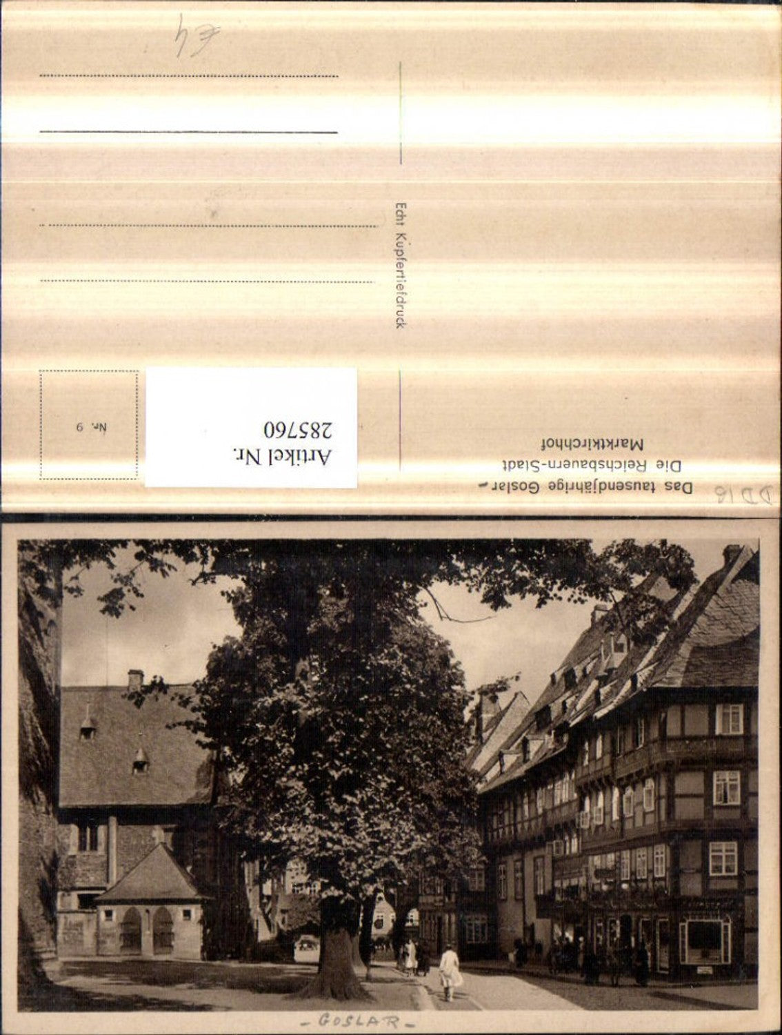 285760,Goslar Marktkirchhof Straßenansicht