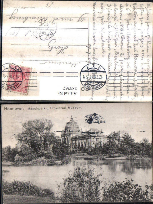 285767,Hannover Maschpark u. Provinzial Museum