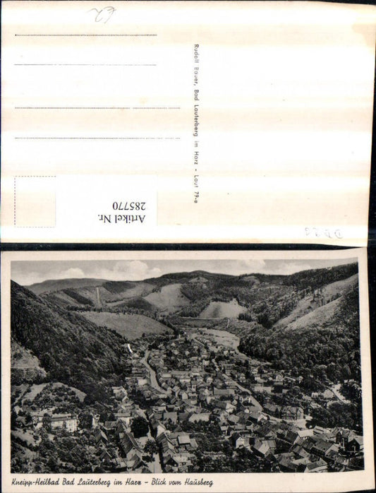 285770,Bad Lauterberg im Harz Totale Blick vom Hausberg
