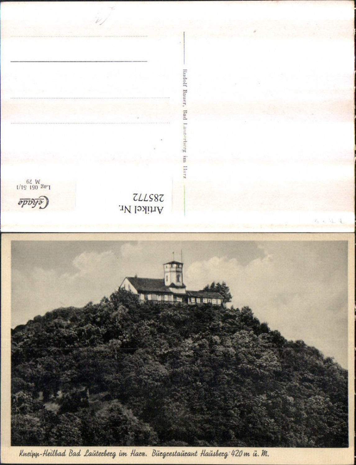 285772,Bad Lauterberg im Harz Burgrestaurant Hausberg