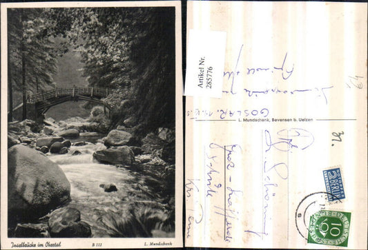 285776,Inselbrücke Brücke im Okertal Wasserfall pub L. Mundschenk
