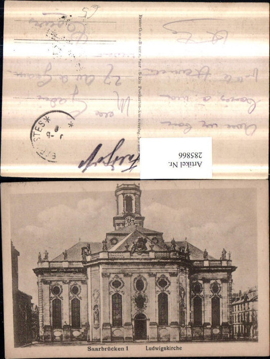 285866,Saarbrücken Ludwigskirche Kirche