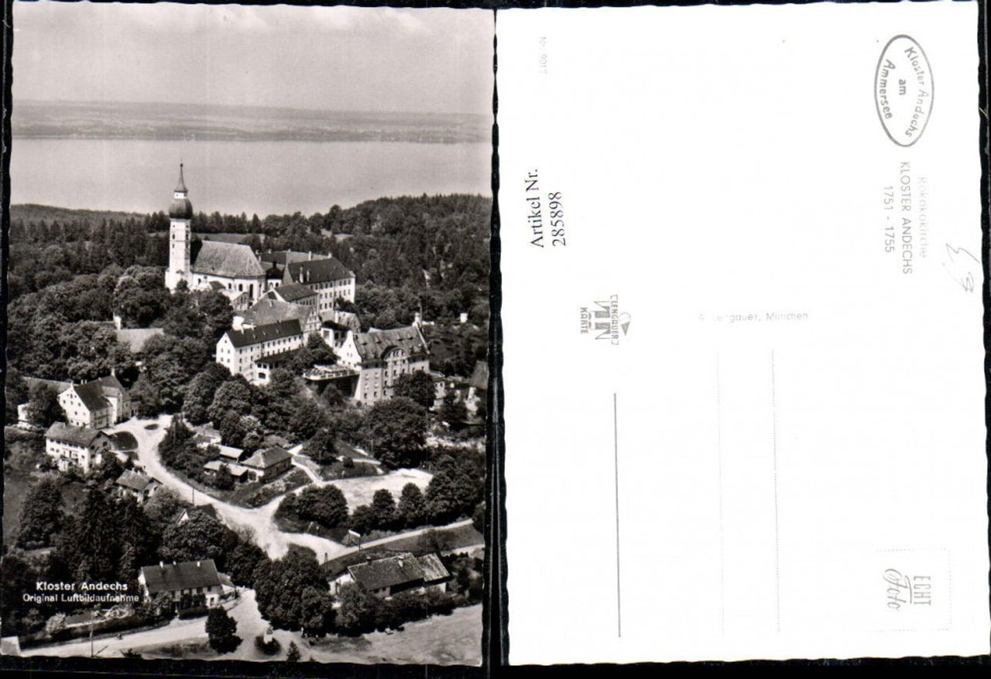 285898,Andechs Monastery, aerial view