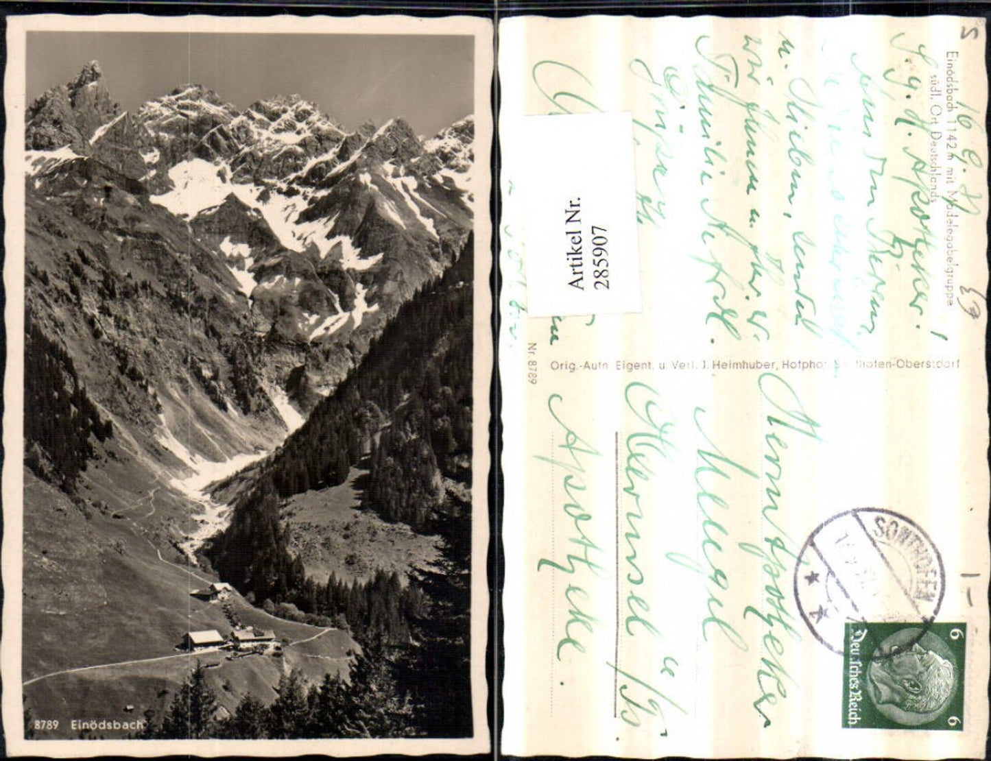 285907,Einödsbach b. Oberstdorf im Allgäu Bergkulisse