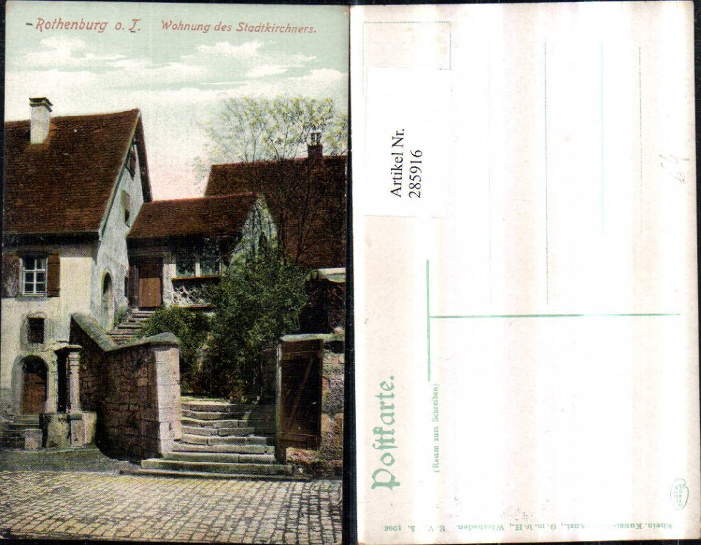 285916,Rothenburg ob d. Tauber Wohnung d. Stadtkirchners