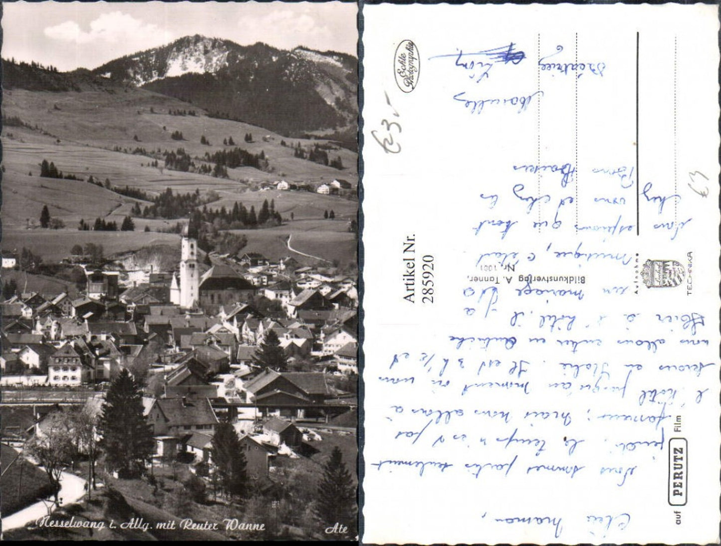 285920,Nesselwang im Allgäu Totale m. Reuter Wanne