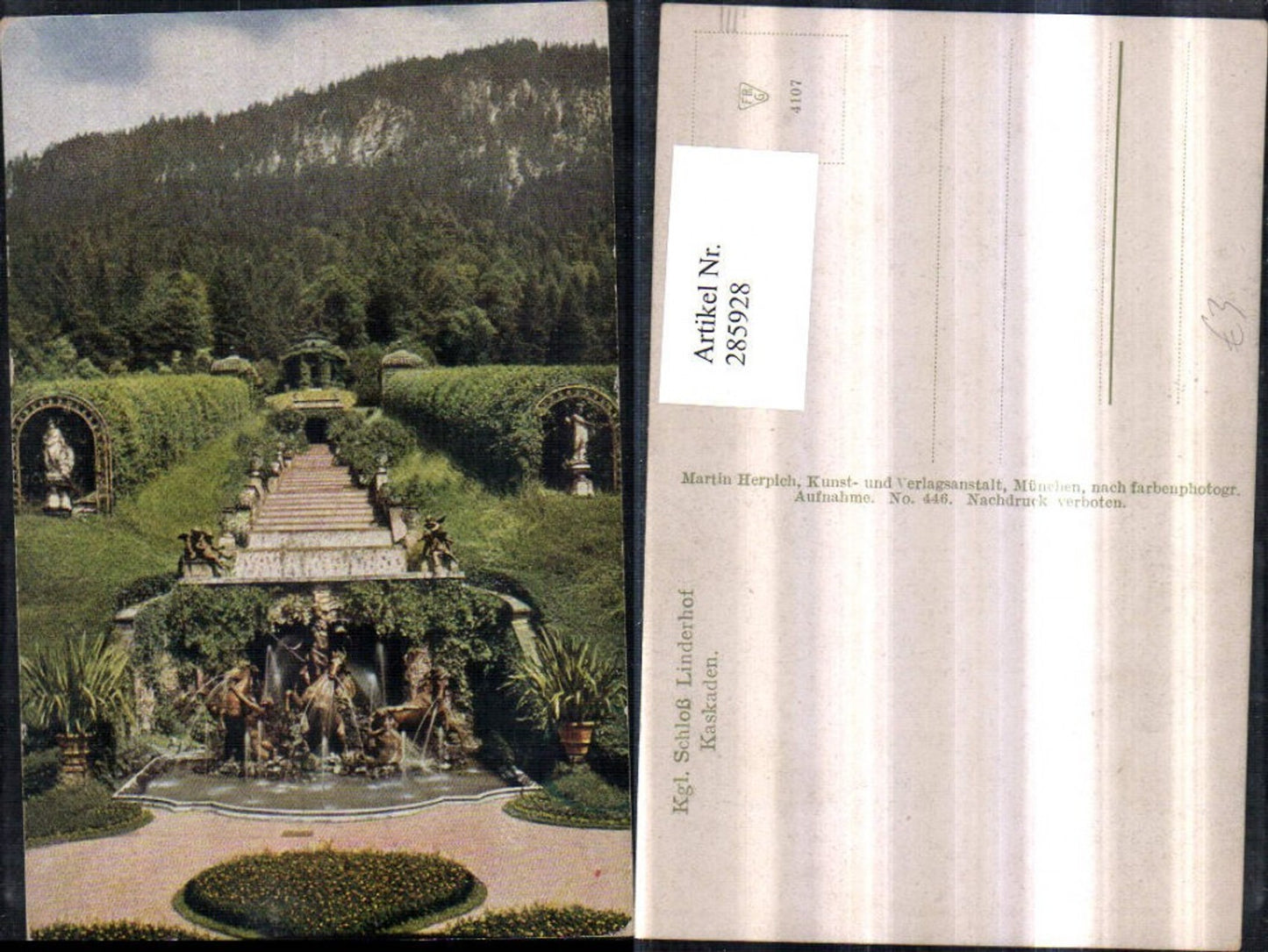 285928,Ettal Königliches Schloss Linderhof Kaskaden