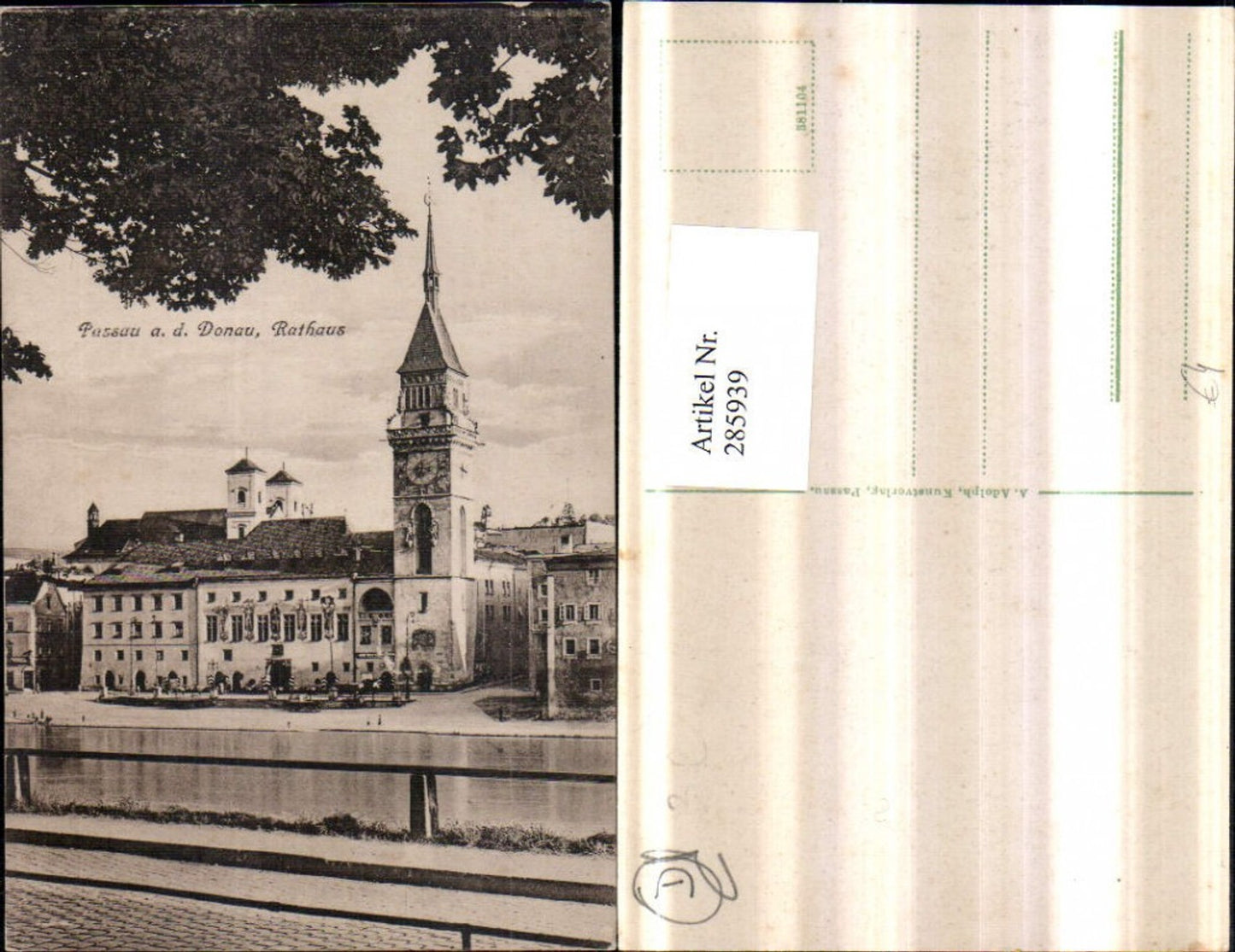 285939,Passau an d. Donau Rathaus Turm