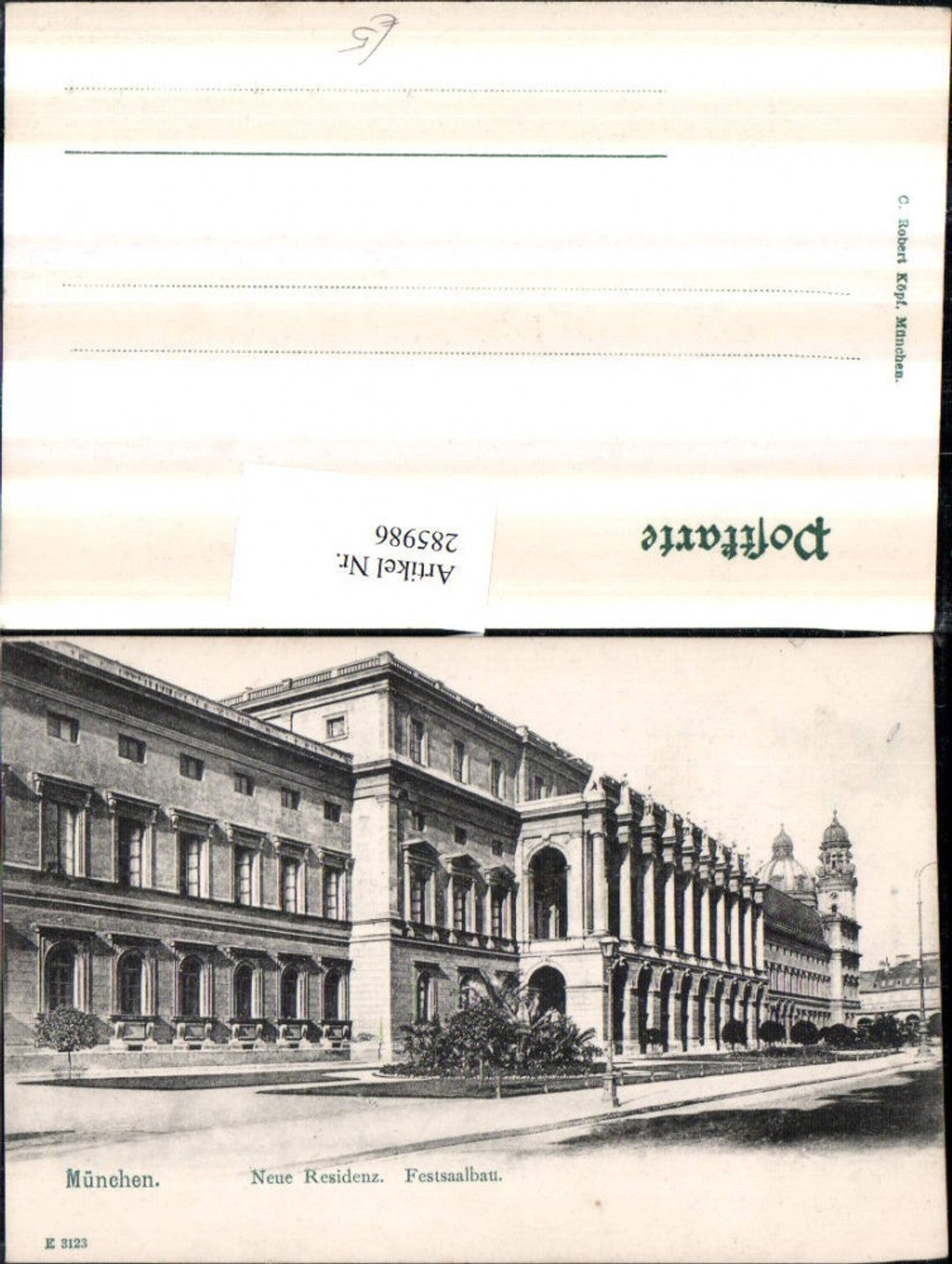 285986,München Residenz Festsaalbau